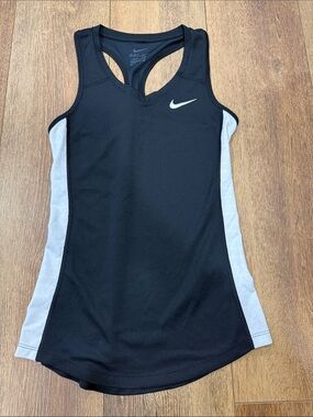 Nike Black Tank Top with White Side Panels.    Size XS.